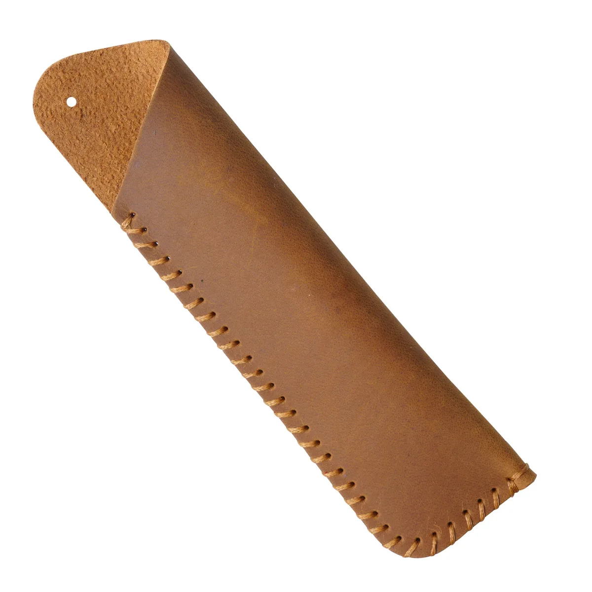 étui à stylos en cuir véritable fait main, cadeau créatif, style rétro simple et personnalisé, en cuir de vachette pleine fleur, housse de protection