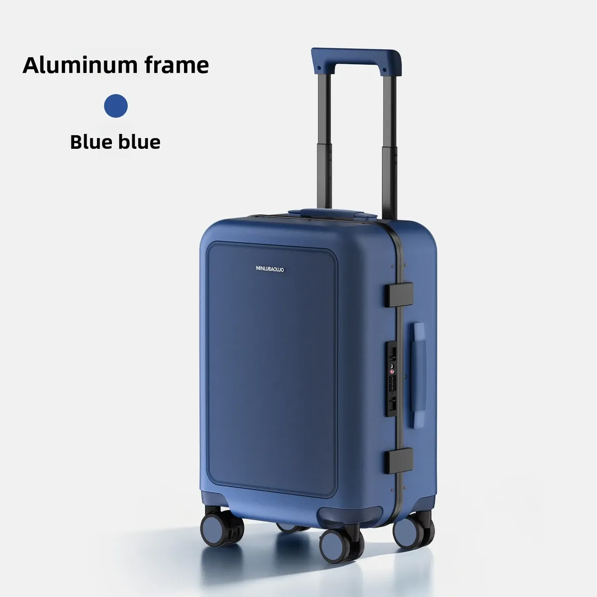 valise de voyage multifonctionnelle 20/24 pouces, élégante, à roulettes silencieuses, pour affaires et cabine