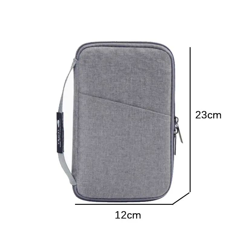 accessoires de voyage portefeuille de voyage en tissu ox porte-billets porte-passeport familial housse de protection pour passeport étui à fermeture éclair pour documents
