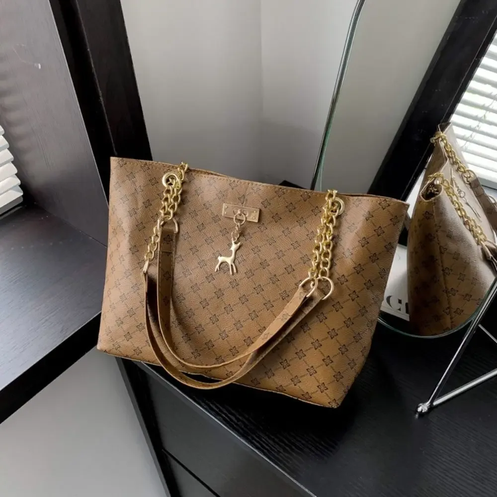 sac fourre-tout design de luxe pour femmes, sac à main de grande capacité imprimé, sac à bandoulière tendance, nouveau sac de shopping