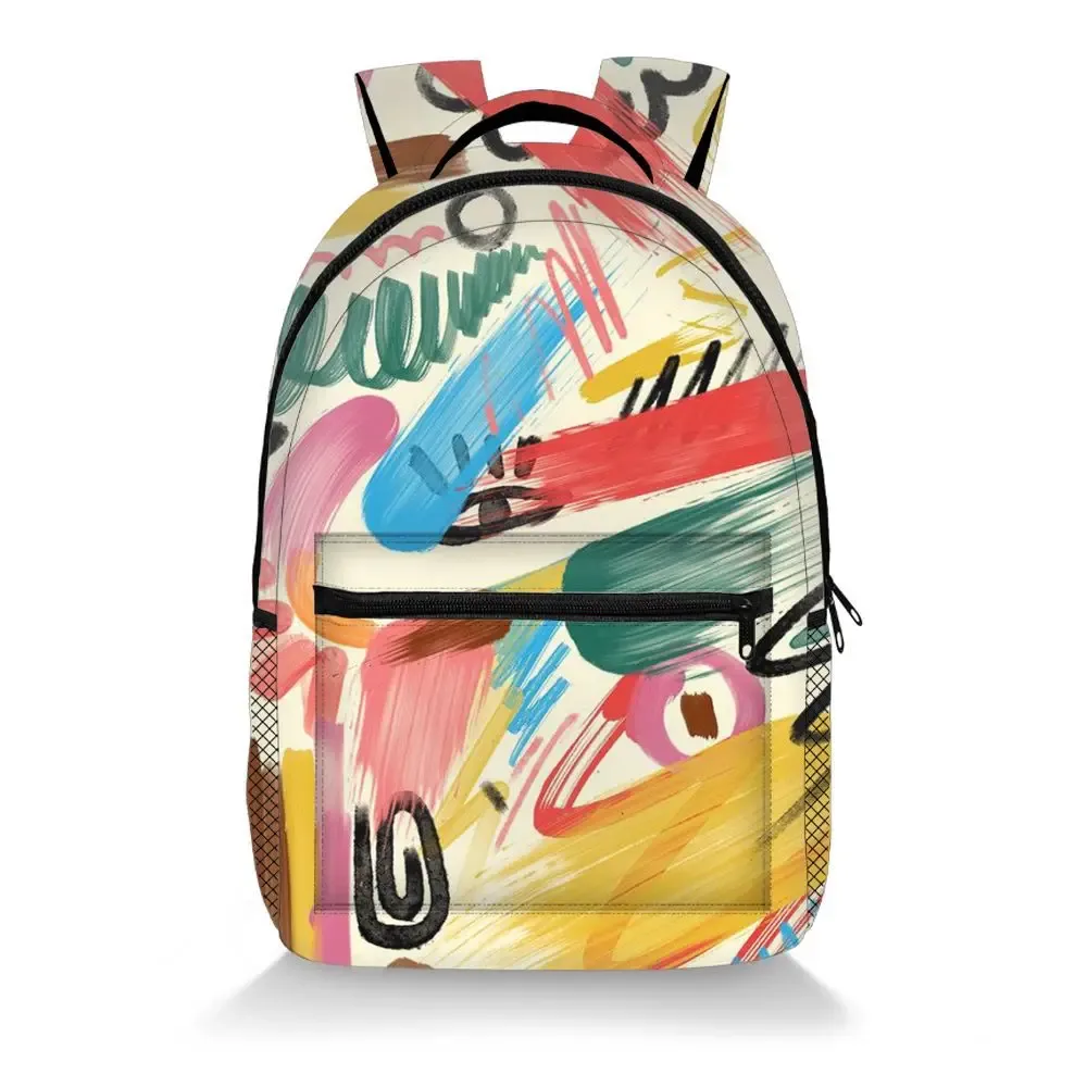 sac à dos hip hop populaire pour étudiants, sac à dos coloré à géométrie colorée, impression 3d, oxford, imperméable, pour garçons/filles, sacs à dos de voyage