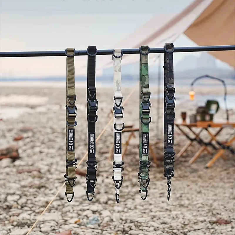 sangle de sac à dégagement rapide pour camping en plein air avec anneau de suspension, sangle de sac bandoulière multifonction réglable