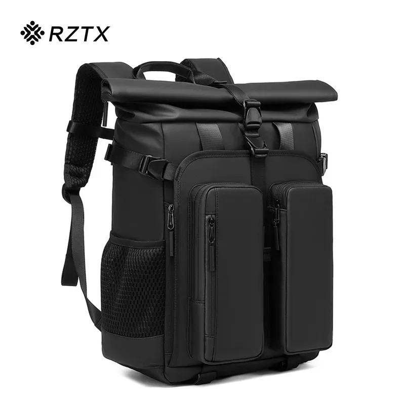 sac dos oxford université polyester noir forme rectangulaire compartiments zip maille sangles ajustables poignée transport usage voyage