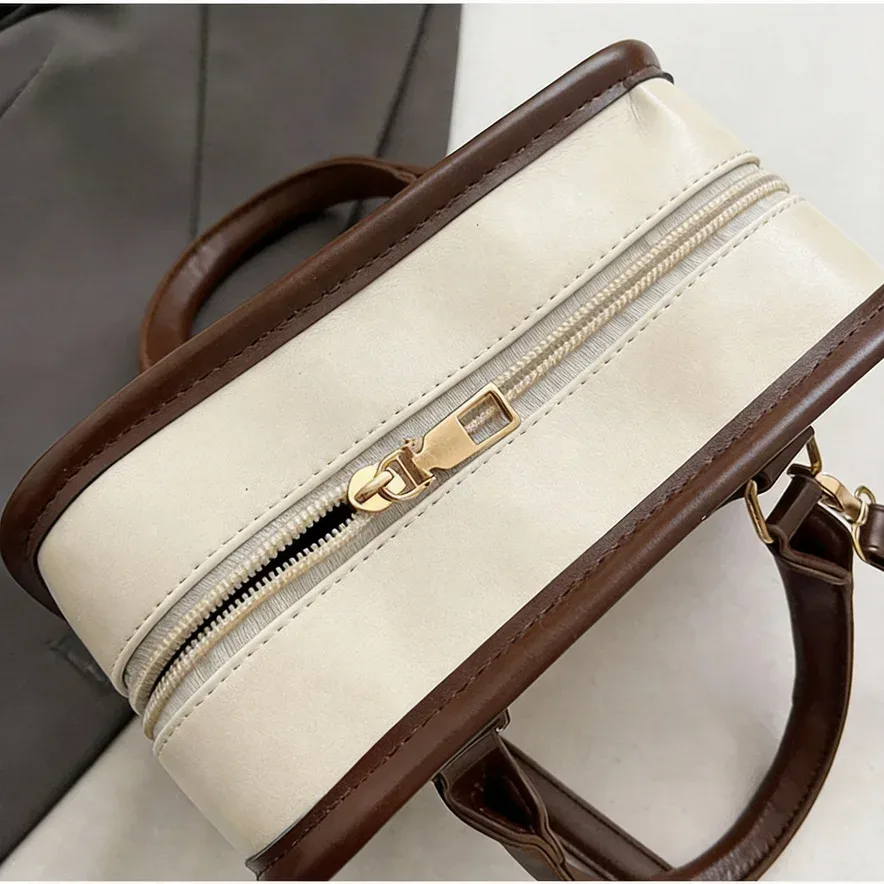 petit sac carré souple pour femmes, sac à main à la mode, sac à bandoulière multifonctionnel, mini sac boston pour événements décontractés, shopping, travail