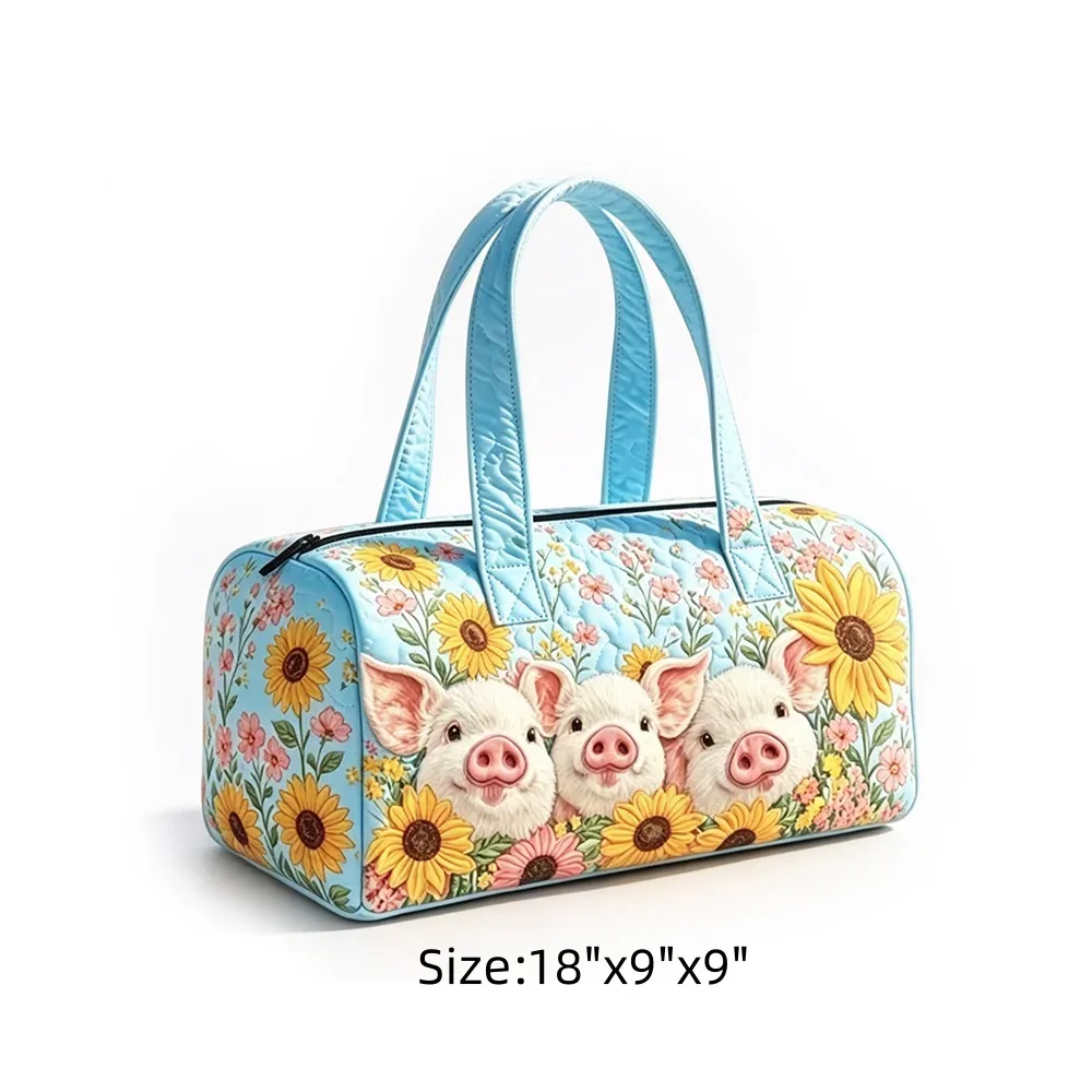 sac de voyage tropical motif ciel étoilé, imprimé flamants roses et palmiers, sac de nuit matelassé bleu marine pour femme, idéal pour les vacances d'été à la plage