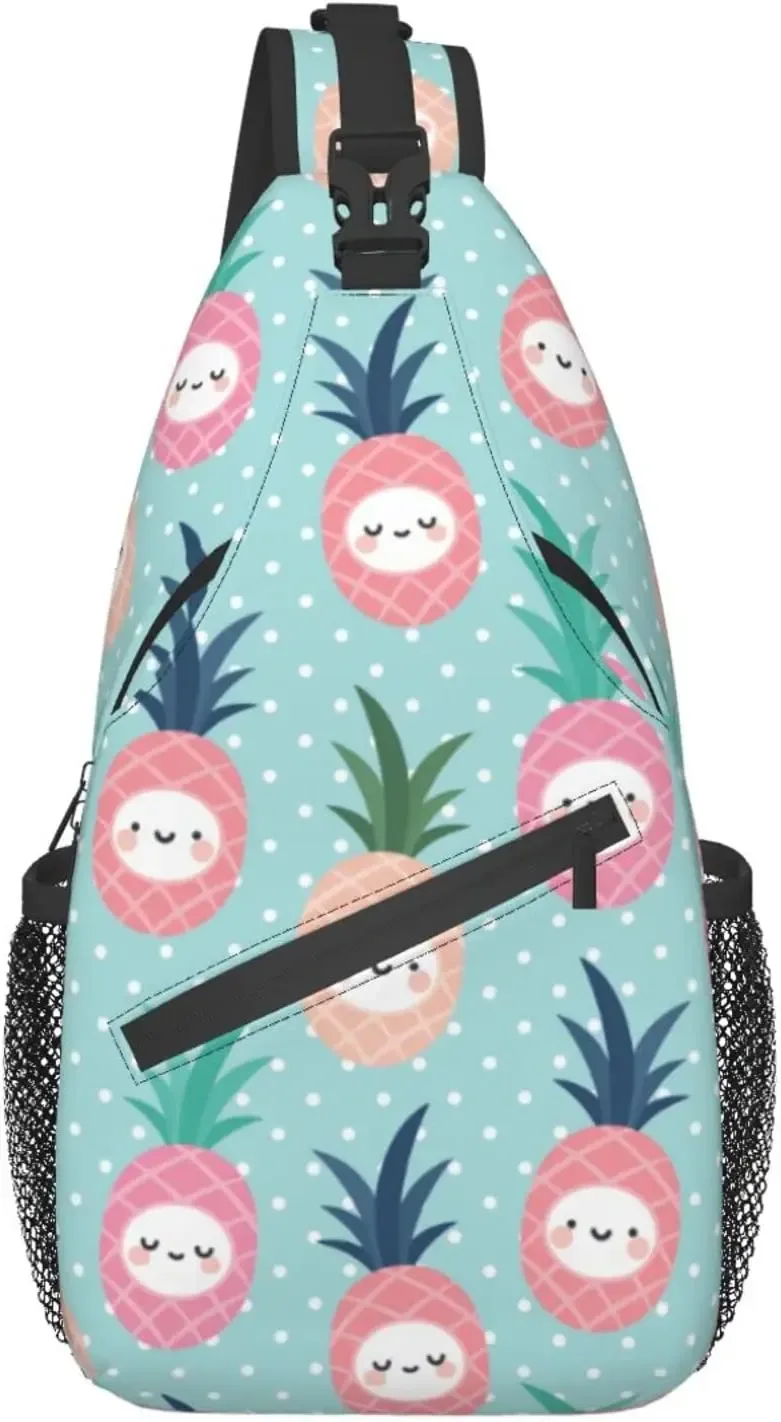 sac à bandoulière à motif de gels sans couture pour femmes et hommes, sacs à bandoulière à imprimé fruits, sac à dos décontracté, sac de poitrine, sac à dos initié