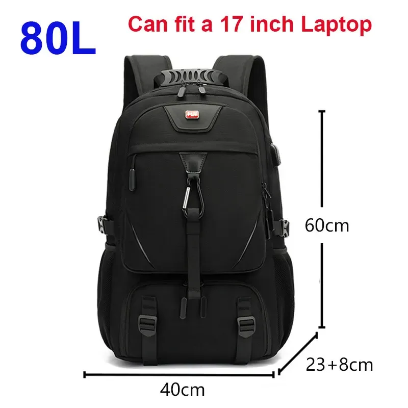 sac dos nylon unisexe noir compartiment chaussures bandoulière arquée fermeture éclair compression appliques polyester grande capacité voyage affaires