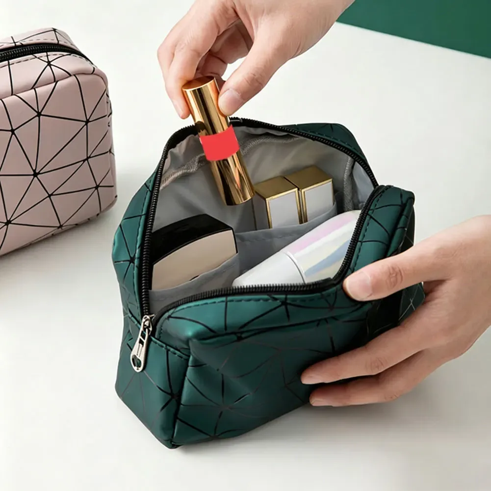 sac à cosmétiques pour femmes, pochette de rangement de maquillage étanche rétro, trousse de toilette de voyage, pour sac à pinceaux de maquillage, trousse de maquillage portable polyvalente
