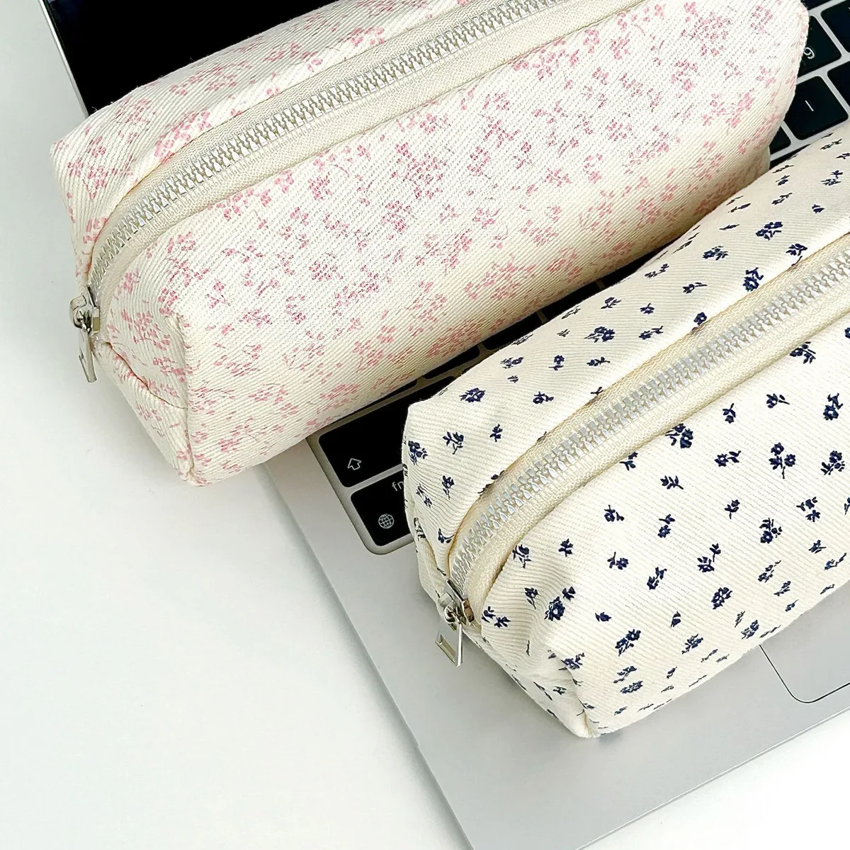sac de maquillage en toile de haute qualité, sac de rangement portable, sac à stylos élégant pour artistes, accessoires de voyage portables, 18x7x8cm, 1 pièce