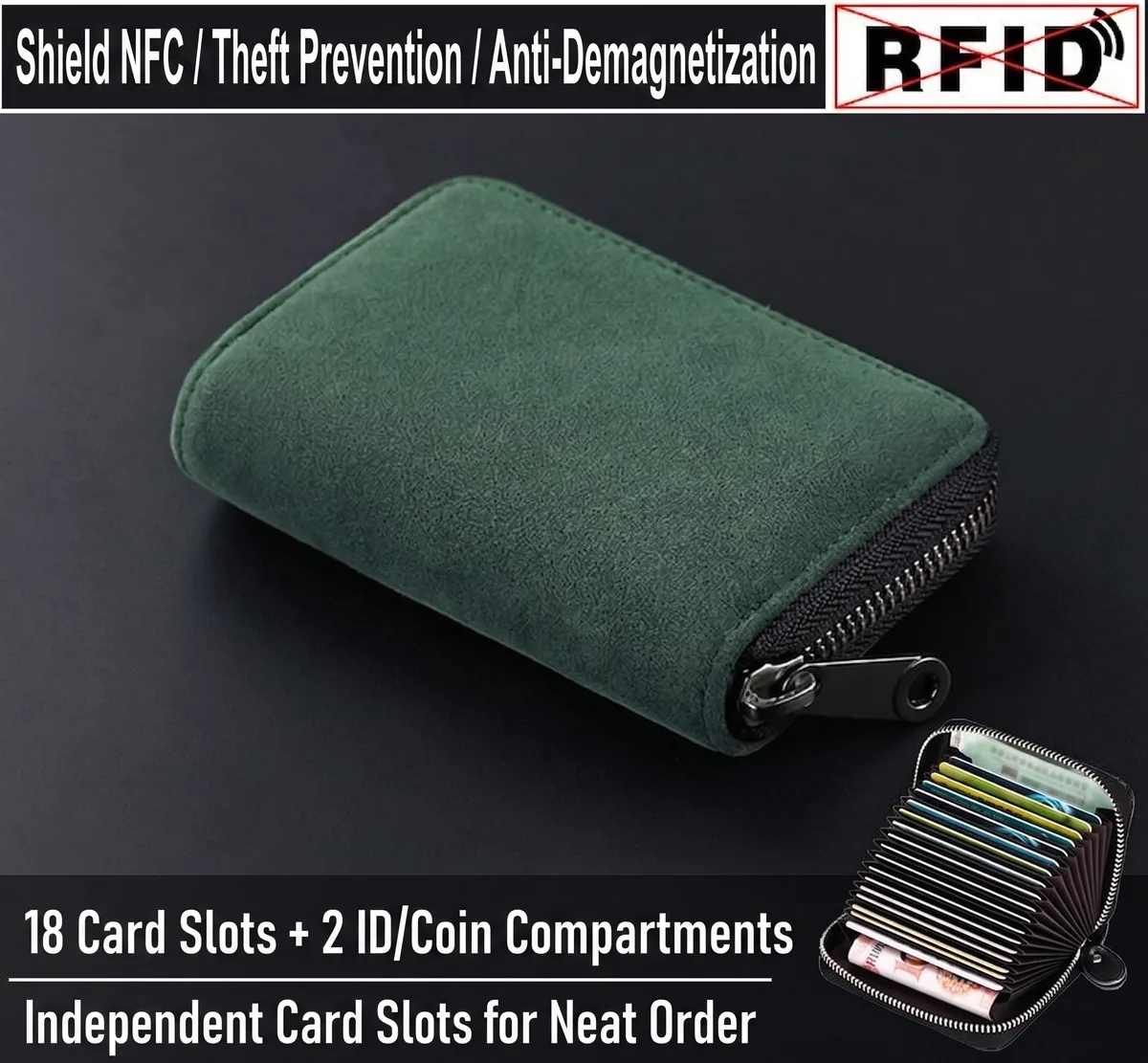 nouveau porte-cartes fin pour homme, en métal, multi-emplacements pour cartes d'identité, cartes de crédit, permis de conduire, organisateur ultra-fin, portable, de qualité supérieure