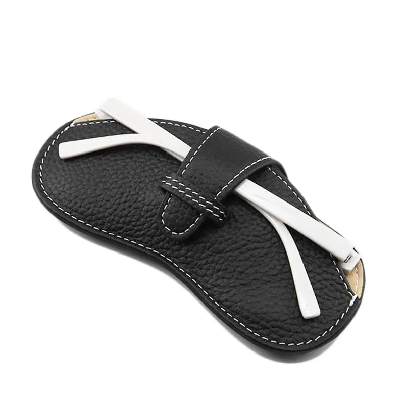 étui à lunettes en cuir véritable avec lettres personnalisées, sac à lunettes portable pour myopie, sac de rangement pour lunettes de soleil, housse de protection simple