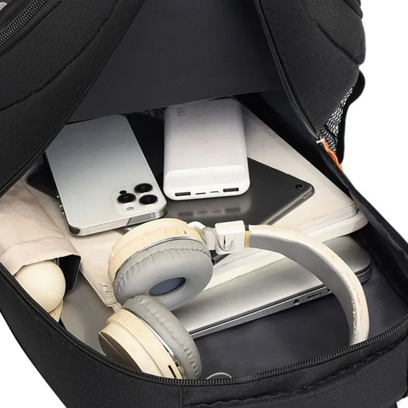 sac à dos fonctionnel multi-poches, sac à dos en nylon avec fermeture éclair sécurisée, adapté à la randonnée, aux voyages de week-end et au travail au bureau