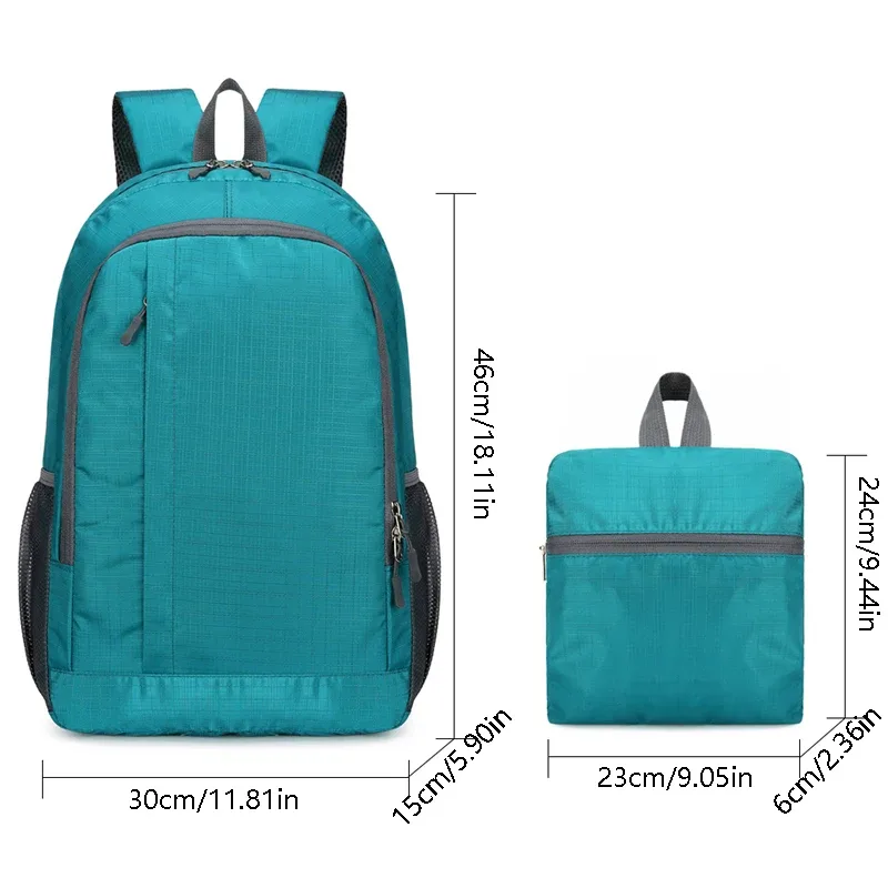 sac à dos de rangement léger, sac à dos de sports de plein air, sac à dos pliable, sac à dos de voyage de loisirs pour hommes et femmes