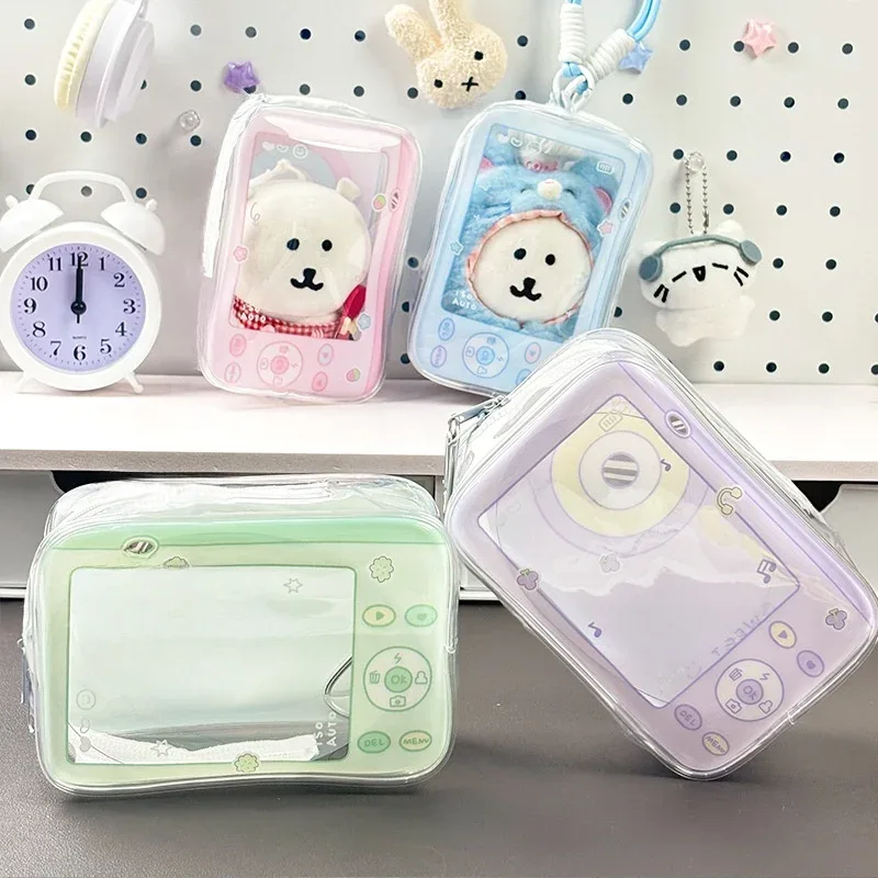 sac de rangement pour poupée en coton, ours auto-déversible, anti-poussière, haute transparence, idéal pour prendre des jouets, organisateur de jouets en peluche en plein air