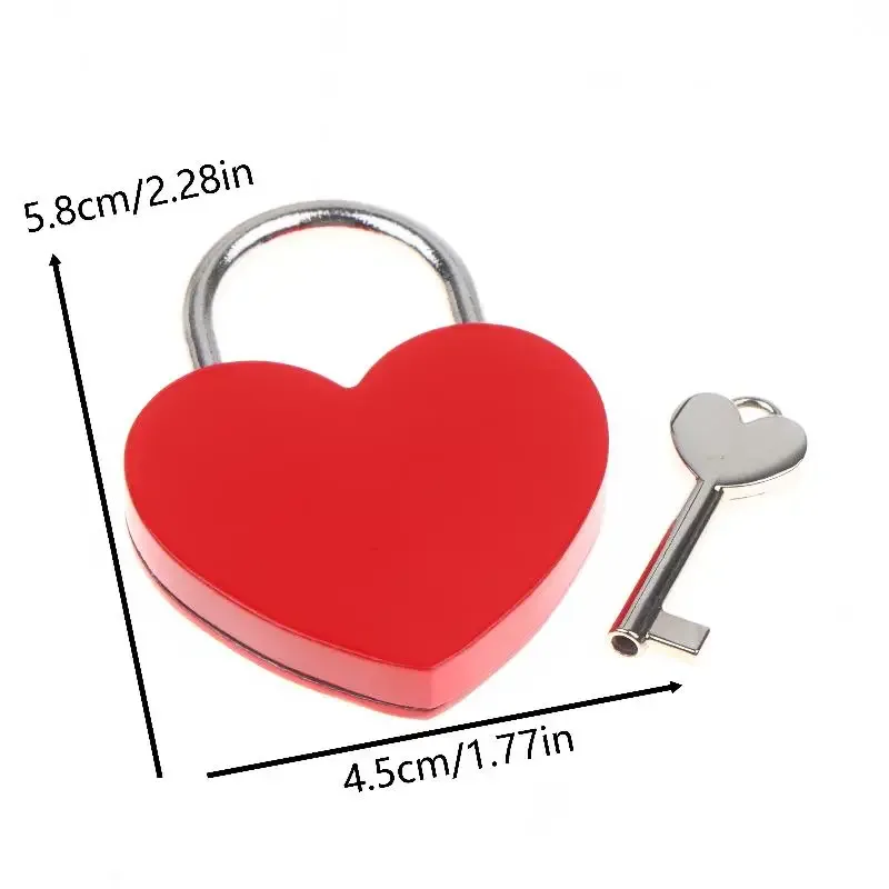 cadenas serrure tsa métal forme coeur couleur romantique usage voyage sécurité objet décoratif cadeau evénement commémoratif