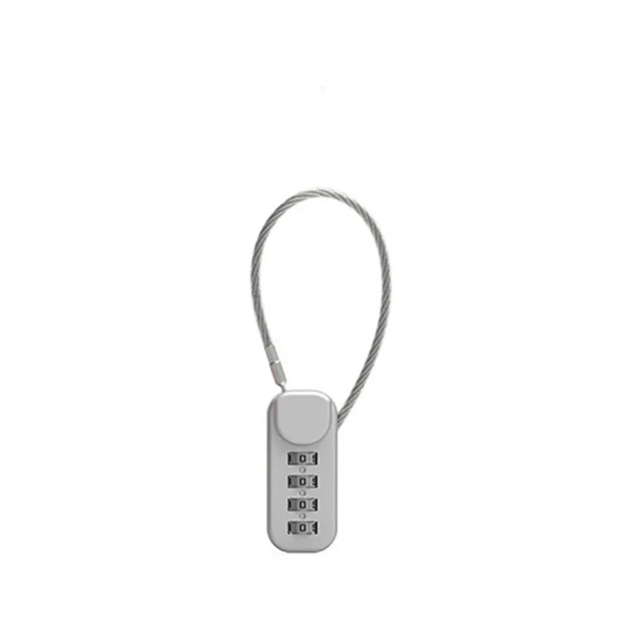 serrure intelligente multifonctionnelle à 3 chiffres pour avion, en alliage de zinc, pour valise, bagage, avec clé à code, antivol, avec longues chaînes