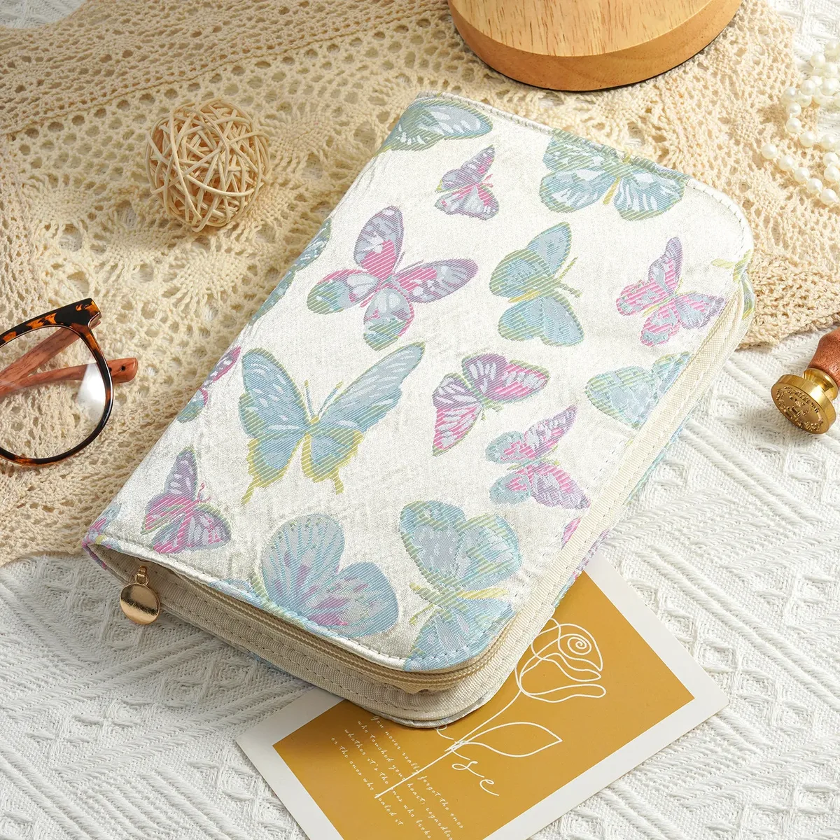 coffret de rangement à bijoux en velours haut de gamme avec fermeture éclair, sac de rangement portable anti-oxydation pour bijoux en or et argent, style cuir de luxe
