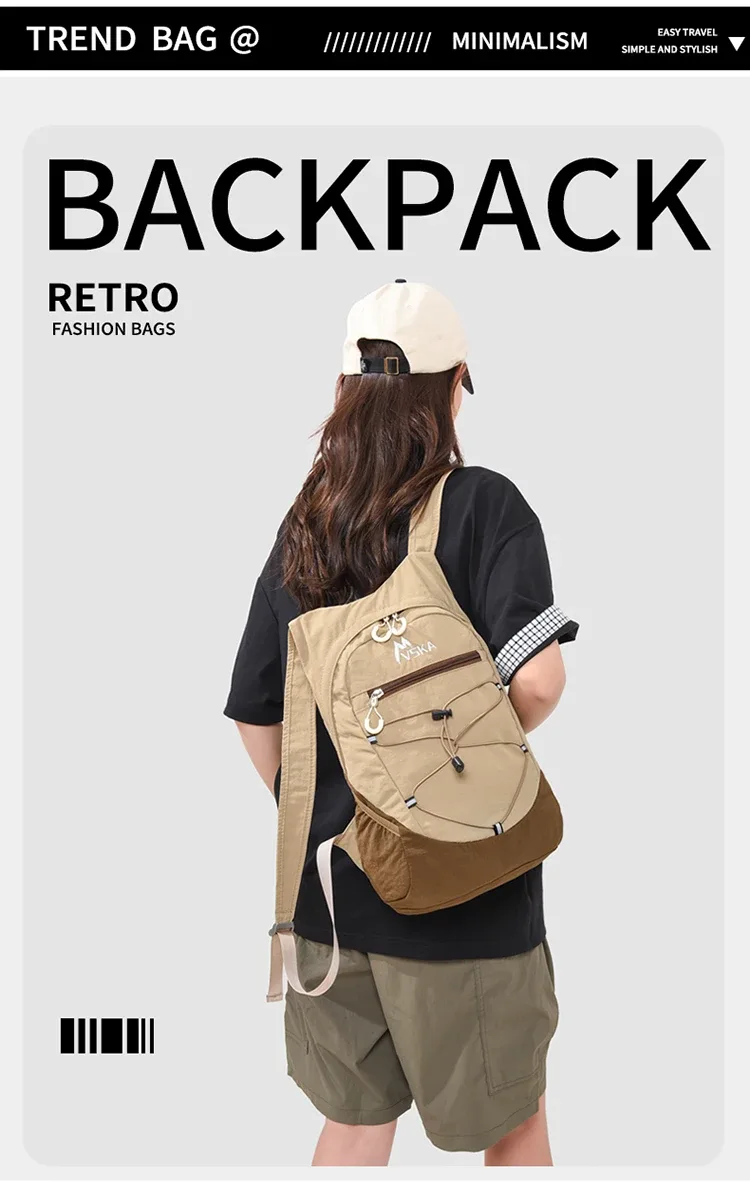 sac à dos de randonnée en plein air, sac à dos léger pliable et hydrofuge à plusieurs poches pour les voyages et les sports