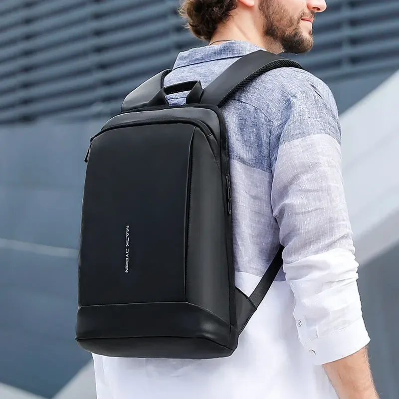 sac à dos mark ryyden super fin et léger pour ordinateur portable, sac d'affaires pour homme, pour ordinateur portable 15,6 pouces, sac à dos tendance pour l'école