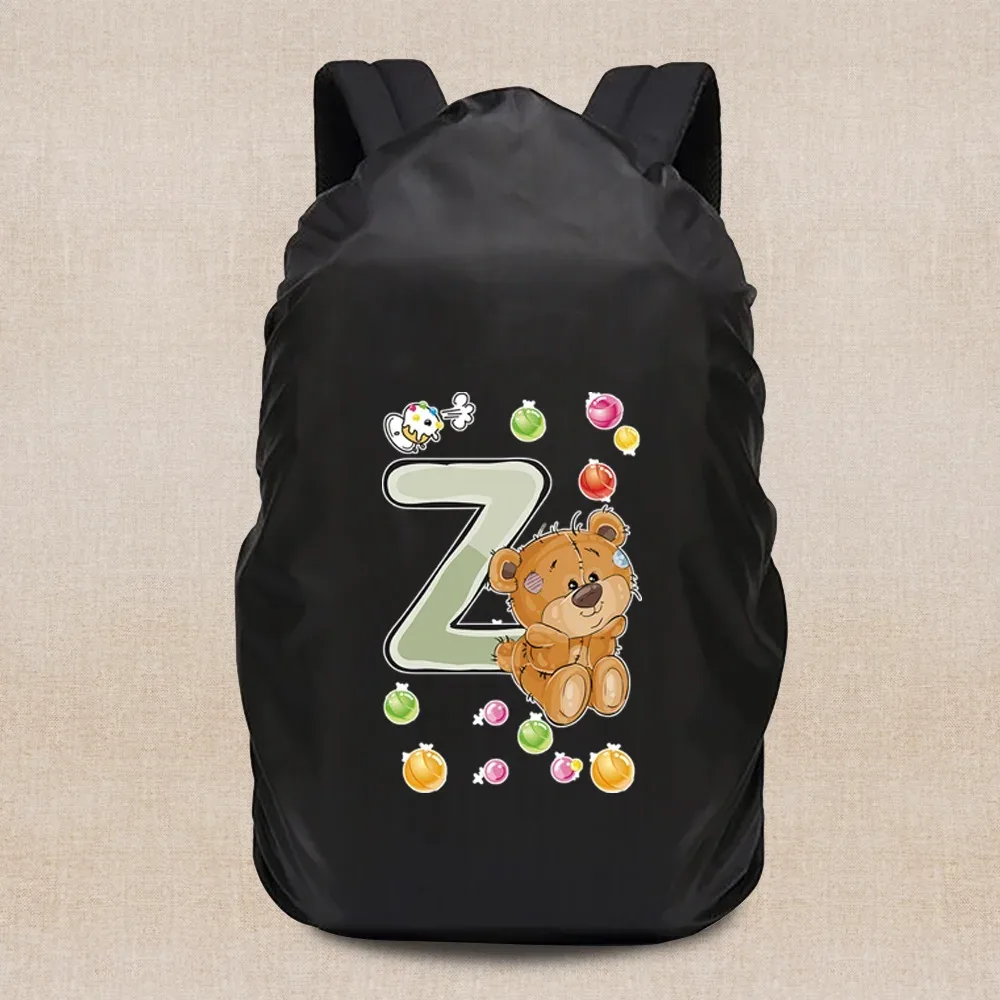 housse de pluie portable légère, housse de voyage série ours 20-70l, sac à dos de camping, étanche à la poussière, accessoires de voyage