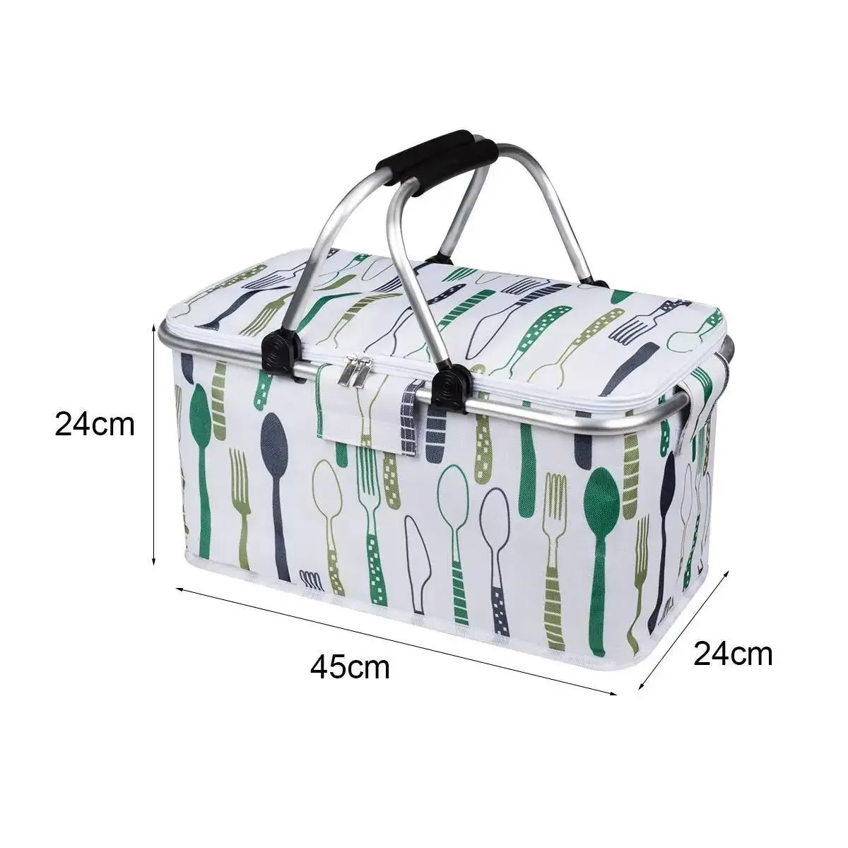 panier de pique-nique pliant multifonctionnel, sac à déjeuner pour la maison, sac de rangement étanche en tissu oxford à double usage pour l'extérieur