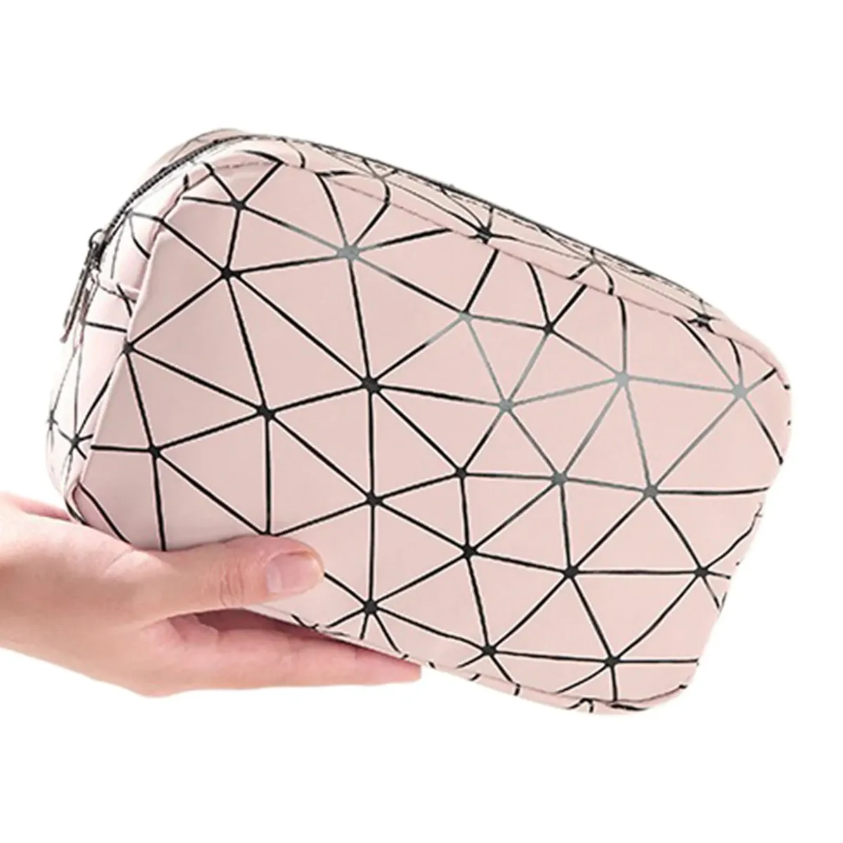 sac à cosmétiques pour femmes, pochette de rangement de maquillage étanche rétro, trousse de toilette de voyage, pour sac à pinceaux de maquillage, trousse de maquillage portable polyvalente