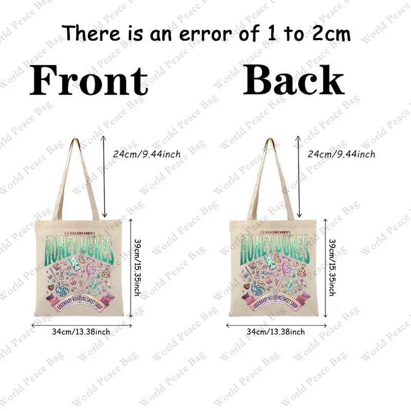 sac fourre-tout en toile à motif de sorcellerie, sac à bandoulière pour les voyages et les trajets quotidiens, sac de shopping réutilisable pour femmes