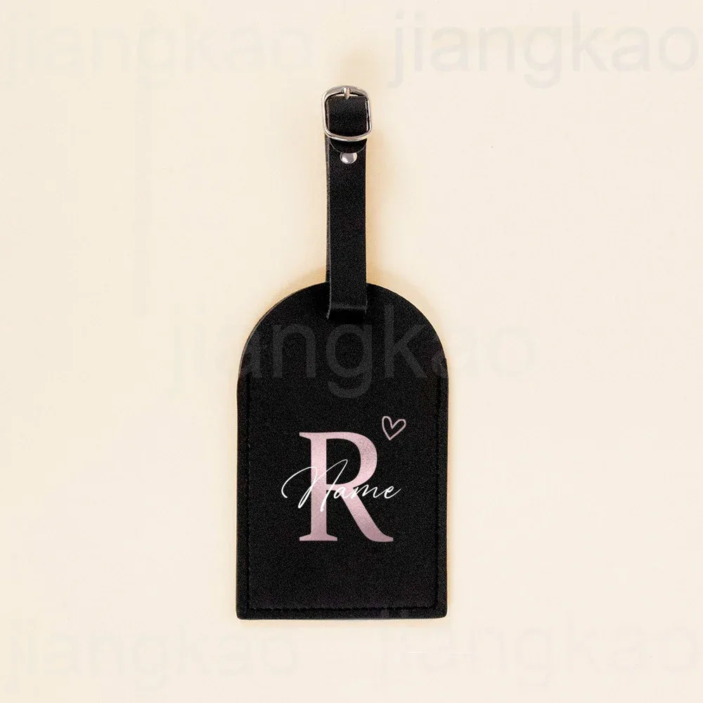 lettre personnalisée avec nom monogramme étiquettes de bagage en cuir pour valise bagages sac à main étiquette de sac de voyage personnalisée meilleur cadeau
