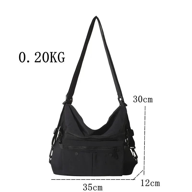 sac à bandoulière en nylon tendance, sac messager de grande capacité pour femmes, sac de voyage, sac à main, sac à dos avec bandoulière, sacs à bandoulière pour dames.