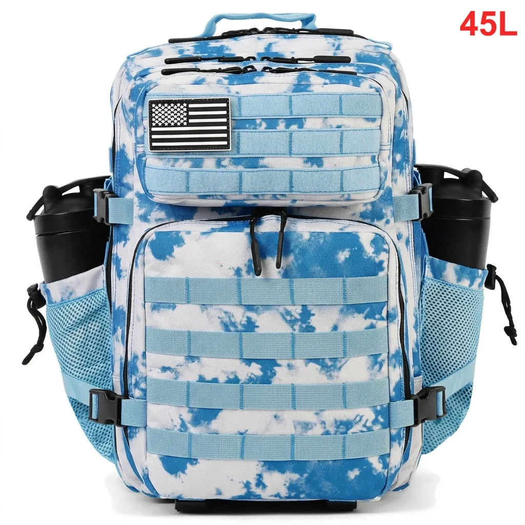 sac dos oxford université camouflage kaki noir bandes velcro ceinture coussin air imperméable usage voyage randonnée camping