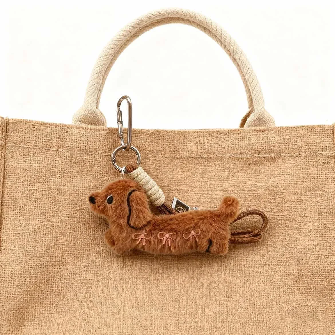 accessoire de sac à dos, pendentif petit chien, rouge à lèvres, décorations de chien, accessoire de rétroviseur, mignon, shopping scolaire