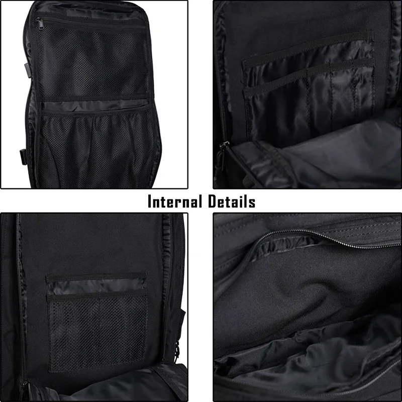 sac dos oxford université imperméable noir brossable 36 55 litres poche velcro informatique randonnée camping