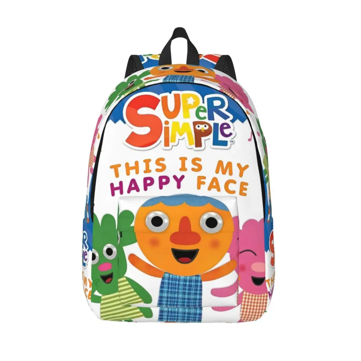 nrellux & pals-sac à dos en toile avec poche pour homme et femme, micro sac à dos super simple et cool, sacs de voyage pour pépinière, sac à dos pour chansons, sac à dos universitaire