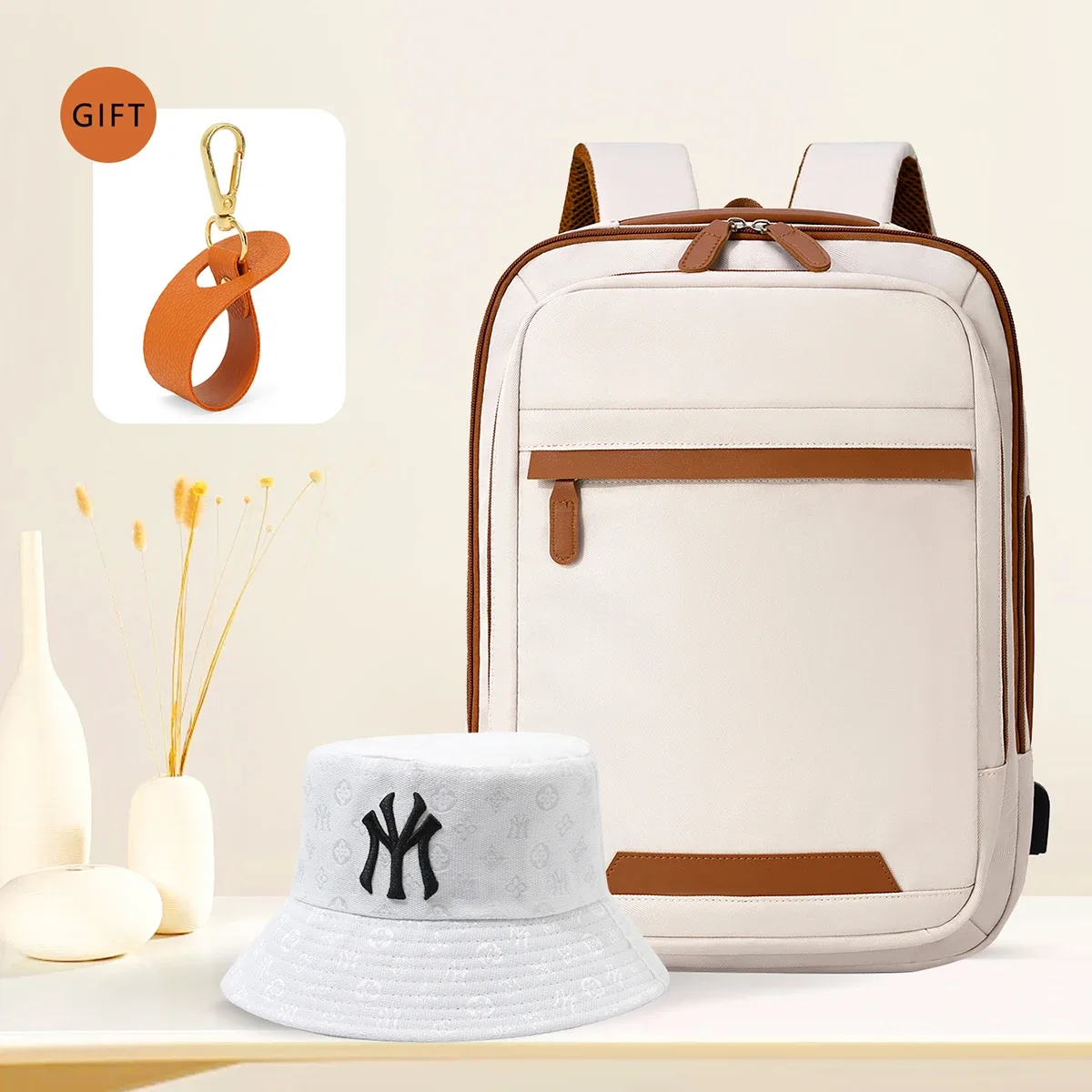 sac à dos étanche pour hommes, rechargeable par usb de haute qualité, grand sac à dos pour ordinateur portable, sac d'école unisexe pour jeunes