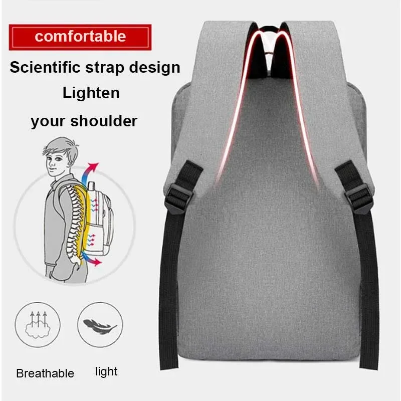 sac à dos oxford étanche pour ordinateur portable pour hommes 15.6 pouces usb charge voyage d'affaires école sac à dos haute capacité bolsa feminina