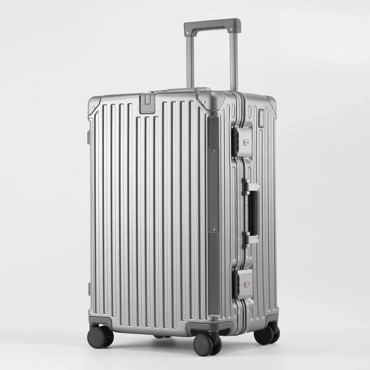 valise de luxe de haute qualité, mise à niveau, matériau pc épais, bagages roulants, cadre en aluminium, sacs de chariot de voyage 20/24/26/28/30 pouces