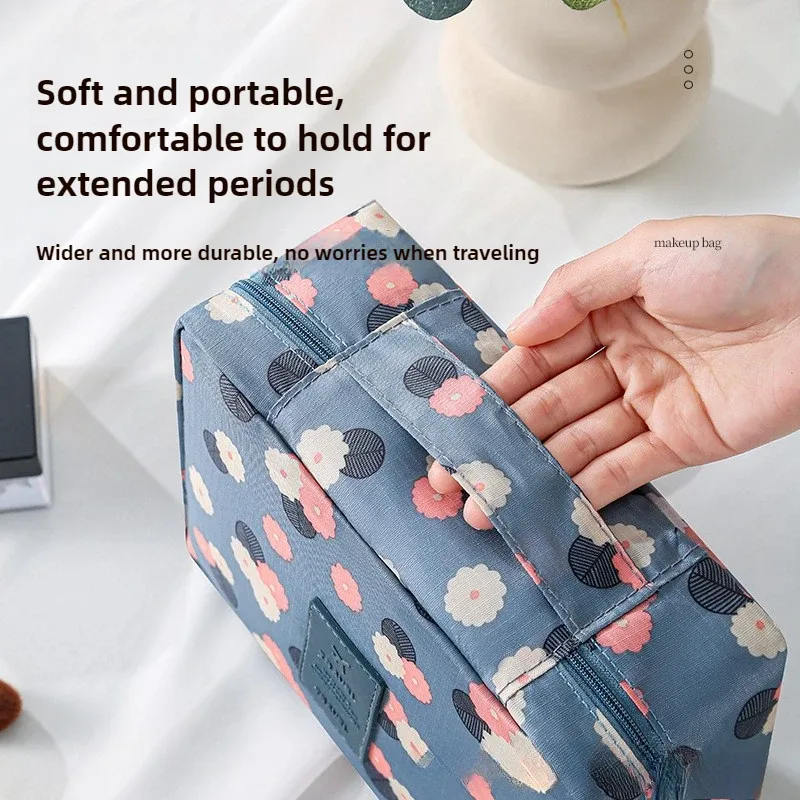 grande trousse de toilette pour femmes, sac de voyage imperméable pour cosmétiques, organiseur de maquillage avec ouverture facile, étui de rangement beauté