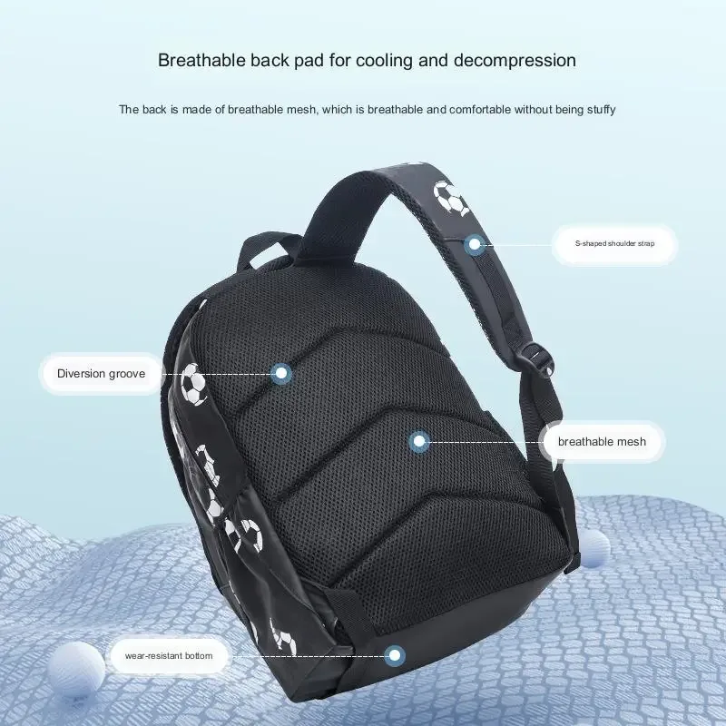 sac à dos de football léger pour enfants, cartable de voyage pour adolescents, mochila escolar infantil menino