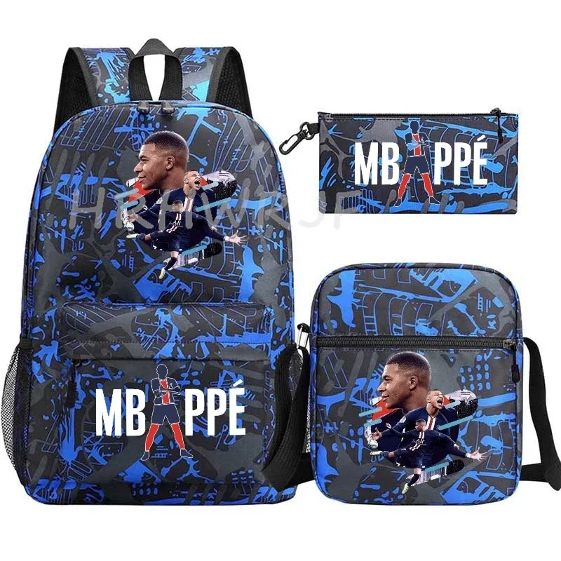 sac à dos m-mbappes pour enfants, cartable de football, sacs d'école de voyage anime pour adolescents, garçons et filles, mochila escolar infantil menino