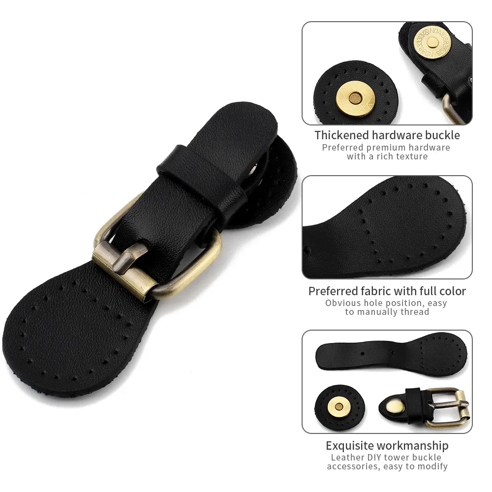boucles à pression pour sac en cuir, 2 pièces, boutons à coudre, attaches à fermeture magnétique pour femmes, bricolage, sac à main, sac à dos, accessoires pour vêtements