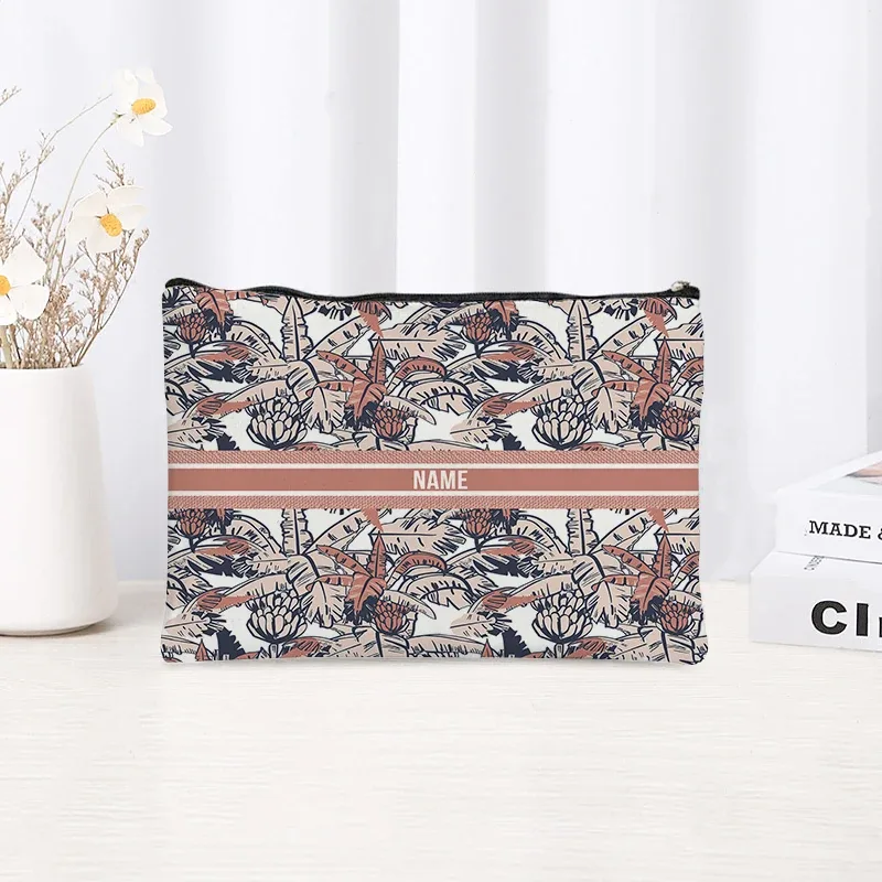 pochette de toilette en toile personnalisée avec motif paysage chinoiserie, cadeau décoratif élégant pour femmes, rangement quotidien des articles de beauté pour les vacances et les activités de plein air.