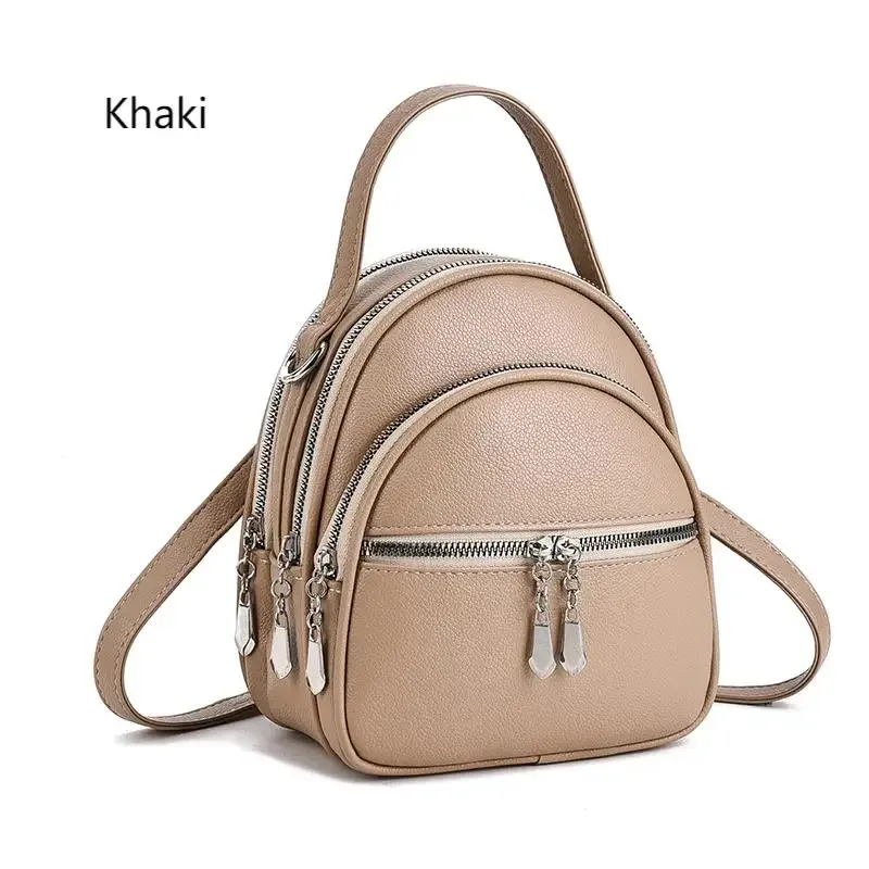 sac à dos multifonctionnel de haute qualité pour femmes, un nouveau mini sac à main de couleur unie, au style scolaire décontracté