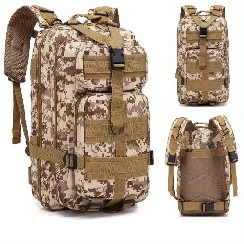 sac dos nylon tactique camouflage vert kaki doré gris noir bleu marron beige 30l extérieur sport chasse randonnée