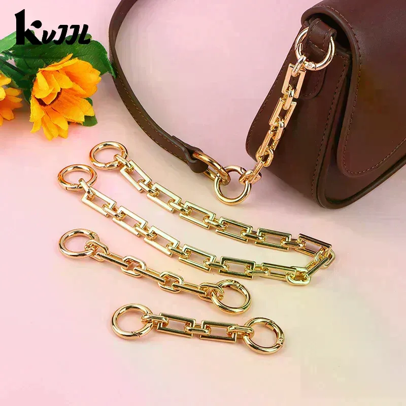 chaîne extension sangle sac métal dore marron rose voyage accessoire personalisation sac main bandoulière