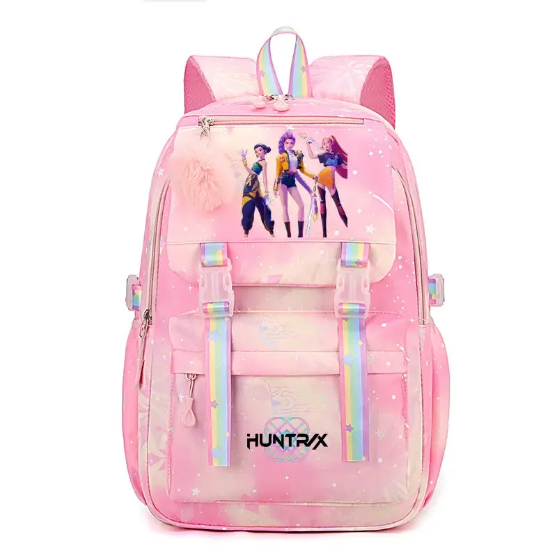 sac à dos kpop demon hunters pour étudiantes, lycéennes, collégiennes, polyvalent, adapté au quotidien et aux activités de plein air