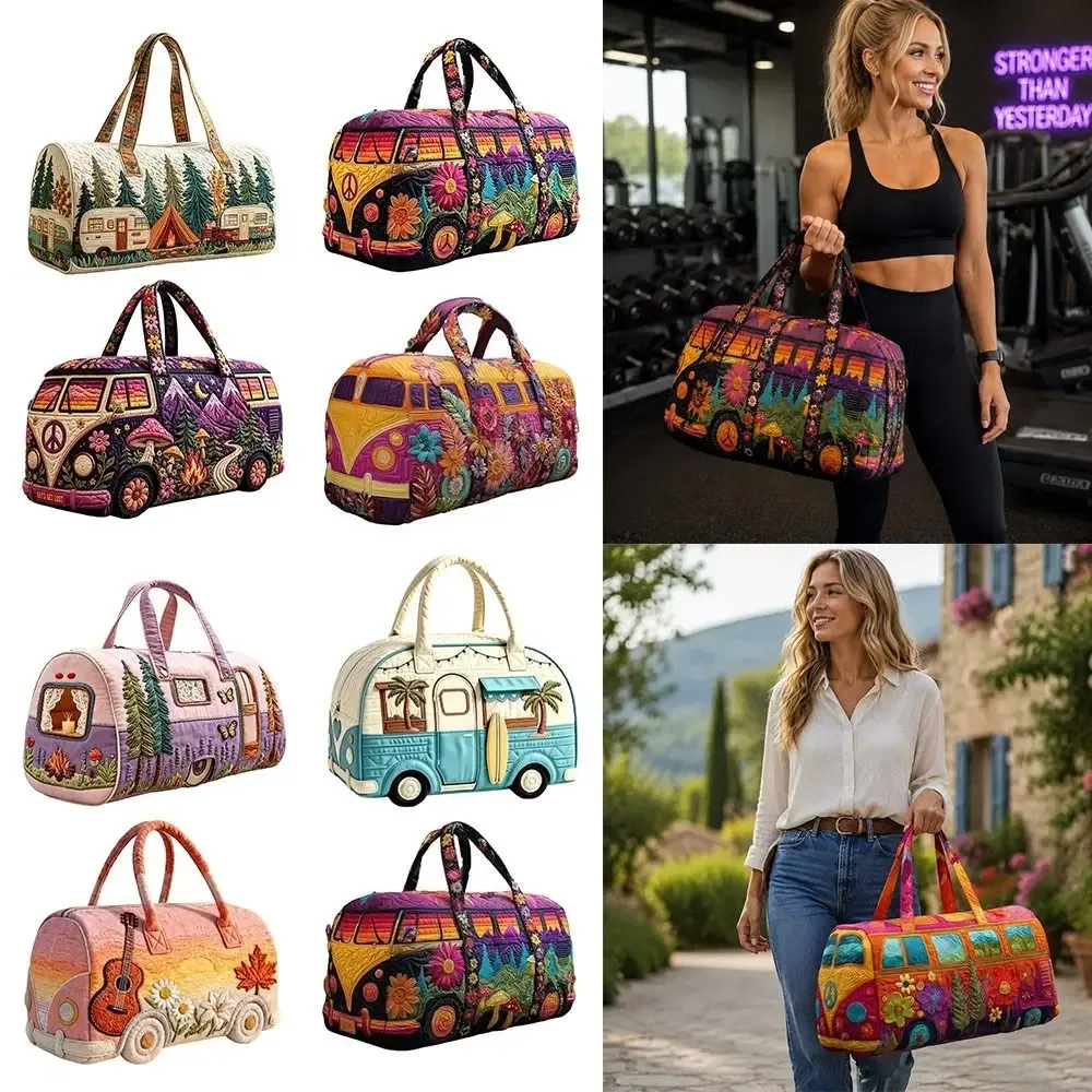 sac de voyage matelassé durable 18x9x9cm, matelassage 3d, grande capacité, sac de sport, sac de voyage pour les voyages