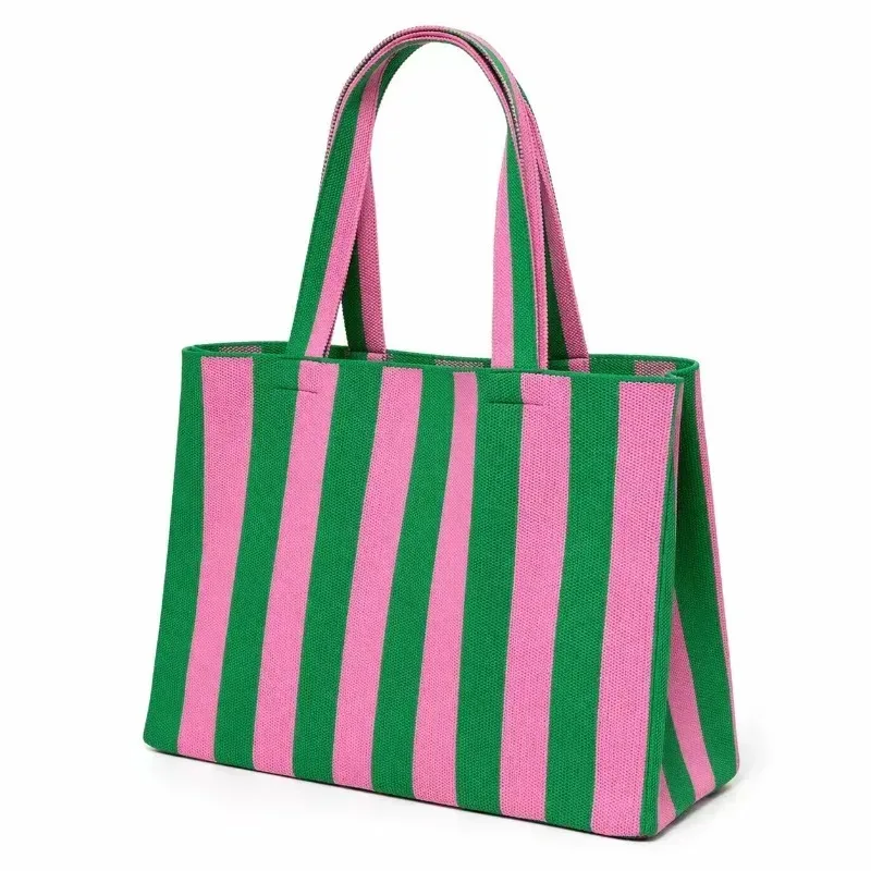 1 pièce, nouveau sac en tricot style bohème 2026, sac fourre-tout grande capacité, sac messager pour femme, sac en laine ajouré
