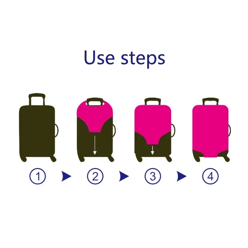 juste de protection solide pour bagages, adaptée aux valises de 18 à 28 pouces