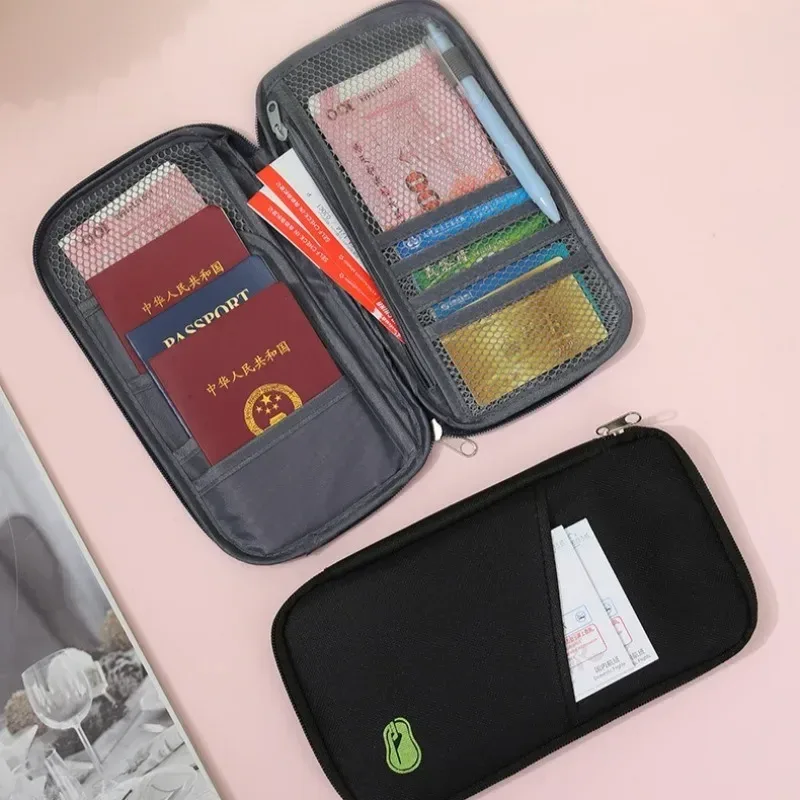 porte-documents de voyage multifonctionnel de style portefeuille pour hommes et femmes, sac de rangement pour passeport, vente en gros, stock disponible