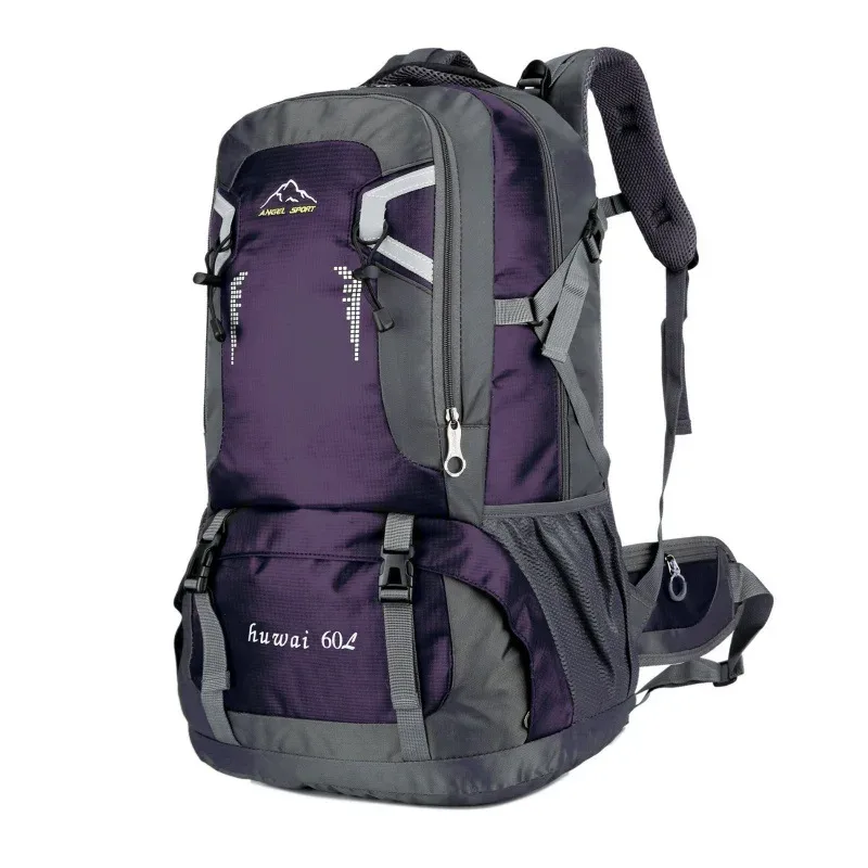 Sac à dos de randonnée grande capacité 40L/60L, sac de voyage et de cyclisme tendance, sac de tourisme, sac de rangement décontracté en nylon